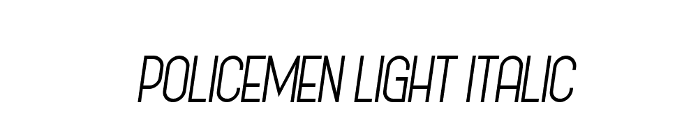 Policemen-Light-Italic