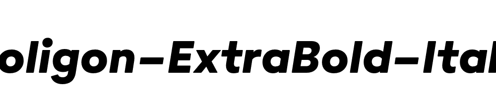 Poligon-ExtraBold-Italic