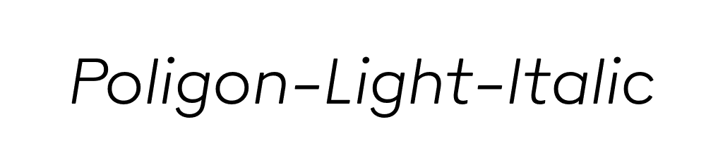 Poligon-Light-Italic