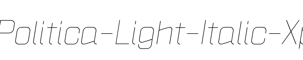 Politica-Light-Italic-Xp