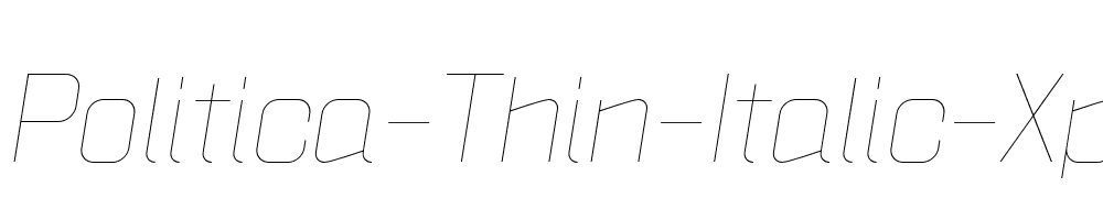 Politica-Thin-Italic-Xp