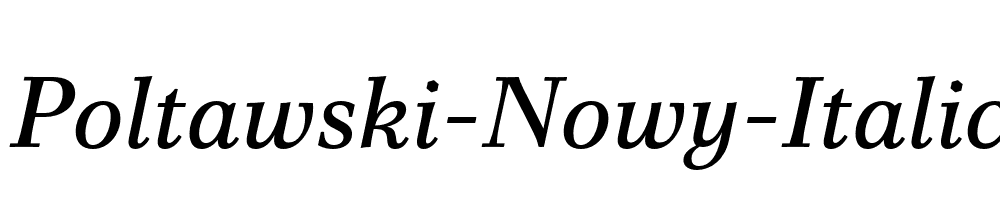 Poltawski-Nowy-Italic