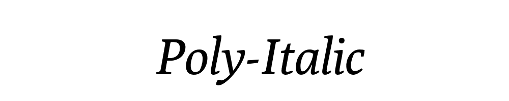 Poly-Italic