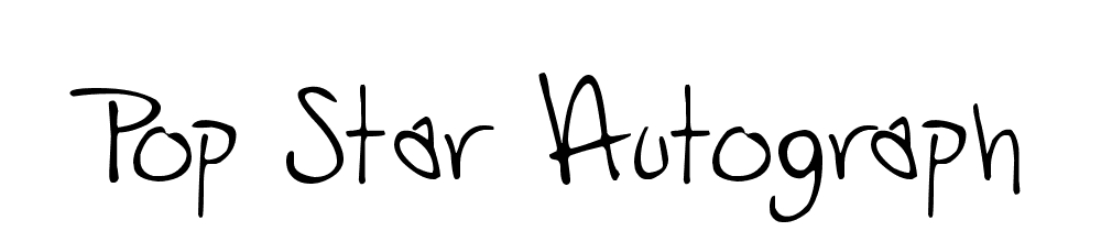 Pop Star Autograph