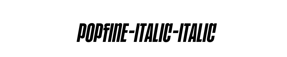 POPFINE-Italic-Italic