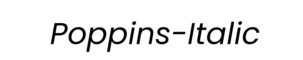 Poppins-Italic