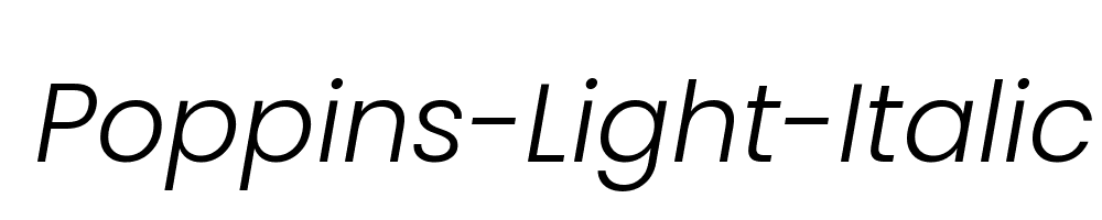 Poppins-Light-Italic