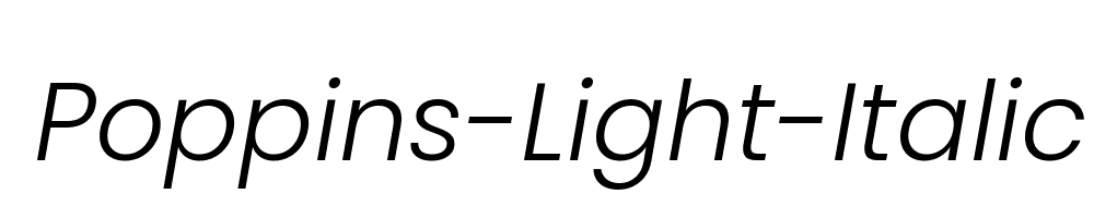 Poppins-Light-Italic