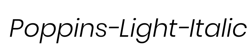 Poppins-Light-Italic