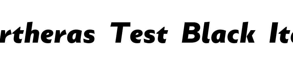 Portheras-Test-Black-Italic