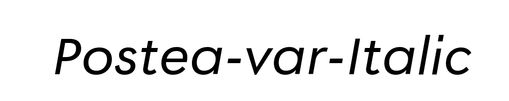 Postea-var-Italic