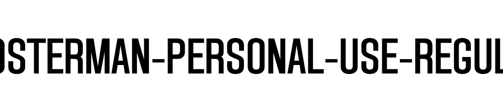 Posterman-PERSONAL-USE-Regular