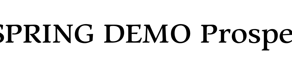  DEMO Prospect Bold