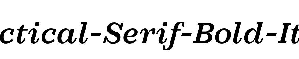 Practical-Serif-Bold-Italic