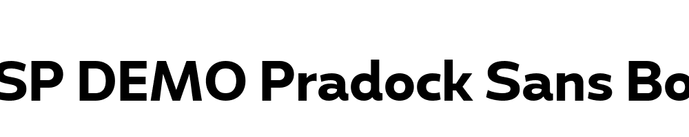 FSP DEMO Pradock Sans Bold