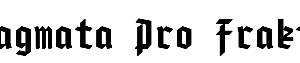 Pragmata Pro Fraktur