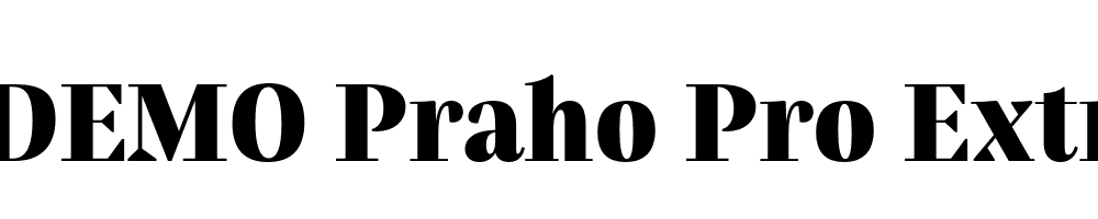  DEMO Praho Pro ExtraBold Regular