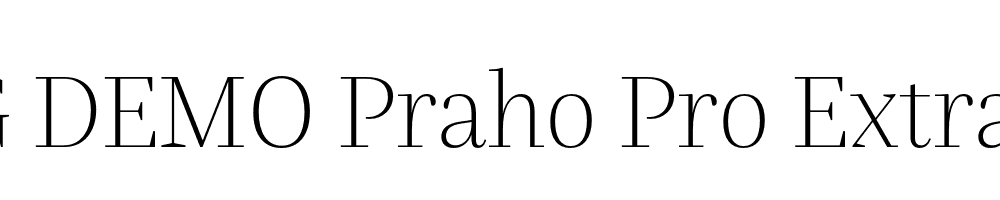  DEMO Praho Pro ExtraLight Regular