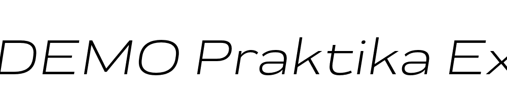  DEMO Praktika Ext Italic Regular