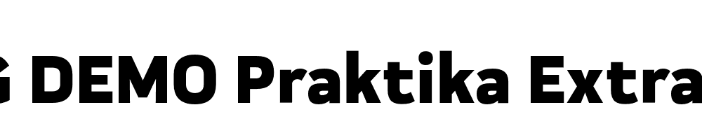  DEMO Praktika ExtraBold Regular