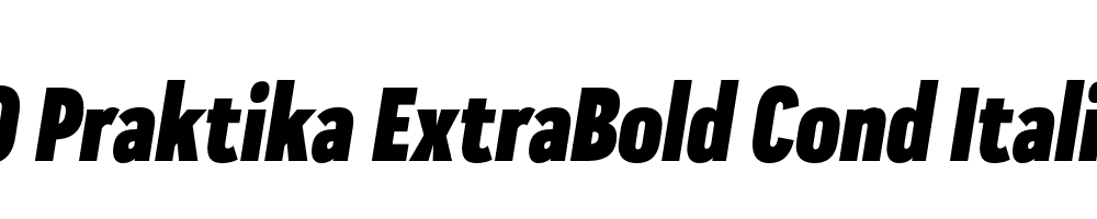  DEMO Praktika ExtraBold Cond Italic Regular