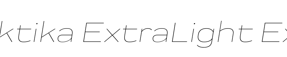  DEMO Praktika ExtraLight Ext Italic Regular