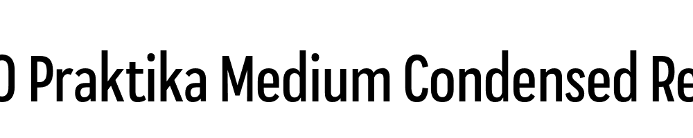  DEMO Praktika Medium Condensed Regular