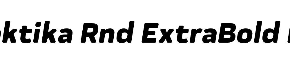  DEMO Praktika Rnd ExtraBold Italic Regular