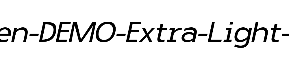 Prapen-DEMO-Extra-Light-Italic