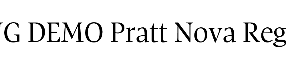  DEMO Pratt Nova Regular Regular