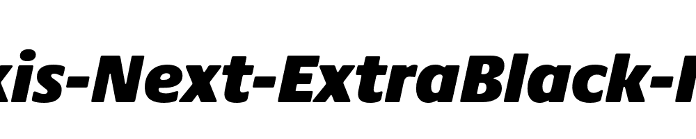 Praxis-Next-ExtraBlack-Italic