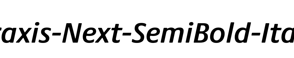 Praxis-Next-SemiBold-Italic