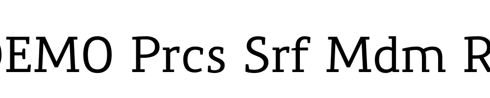 FSP DEMO Prcs Srf Mdm Regular