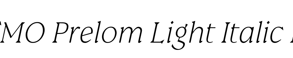 FSP DEMO Prelom Light Italic Regular