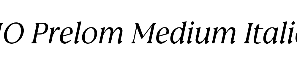 FSP DEMO Prelom Medium Italic Regular