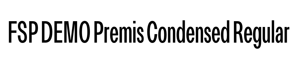 FSP DEMO Premis Condensed Regular