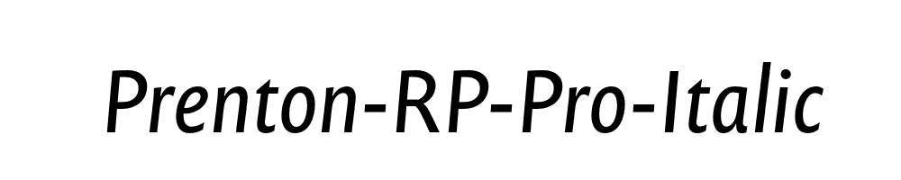 Prenton-RP-Pro-Italic