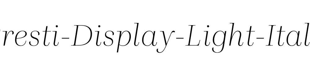 Presti-Display-Light-Italic