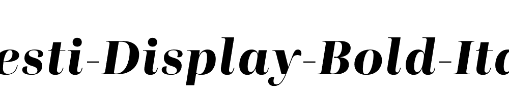 Presti-Display-Bold-Italic