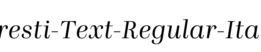 Presti-Text-Regular-Italic