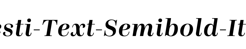 Presti-Text-Semibold-Italic