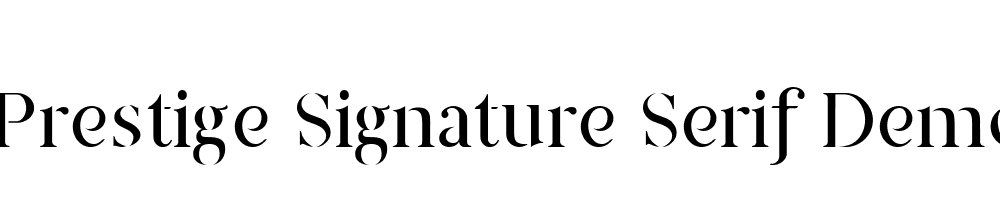 Prestige-Signature-Serif-Demo