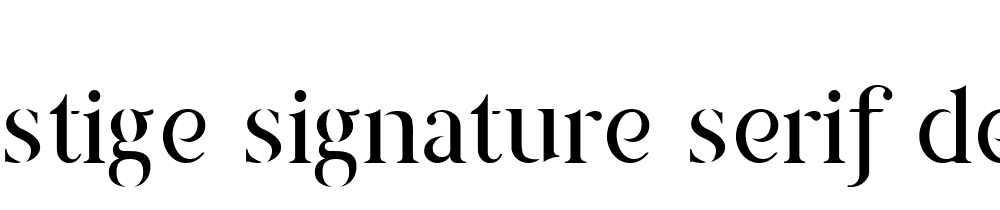 Prestige Signature Serif Demo