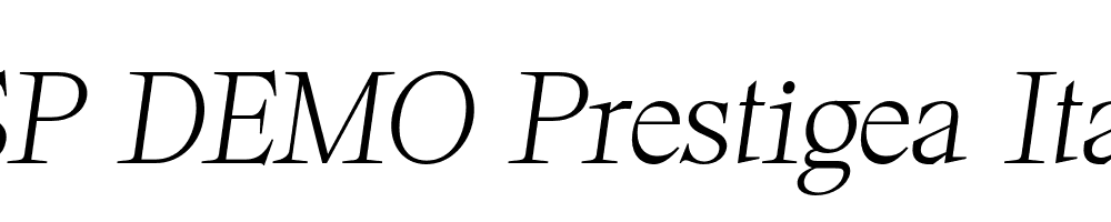 FSP DEMO Prestigea Italic