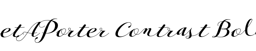  DEMO PretAPorter Contrast Bold Regular