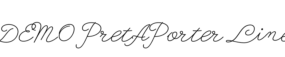  DEMO PretAPorter Linear Bold Regular