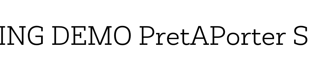  DEMO PretAPorter Slab Regular