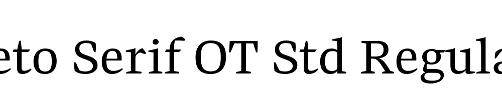  DEMO Preto Serif OT Std Regular Regular