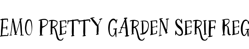 FSP DEMO Pretty Garden Serif Regular