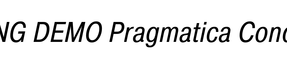  DEMO Pragmatica Cond Book Italic